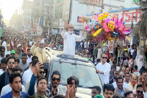 কুলাউড়ায় প্রচারণার শেষ দিনে ধানের শীষের  গণজোয়ার