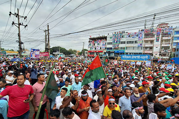 সিলেট অভিমুখী বিএনপির রোডমার্চ শুরু, নেতাকর্মীদের ঢল