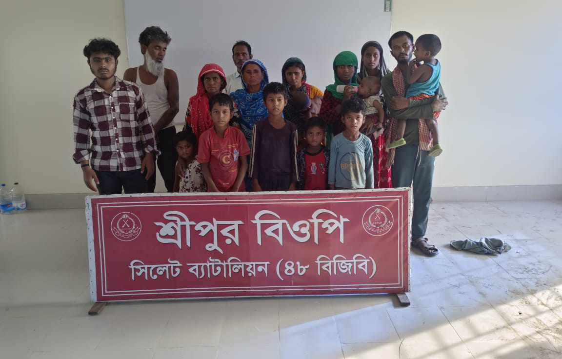 সিলেট ও সুনামগঞ্জ সী*মান্তে পু*শইন, আ*টক ৭০