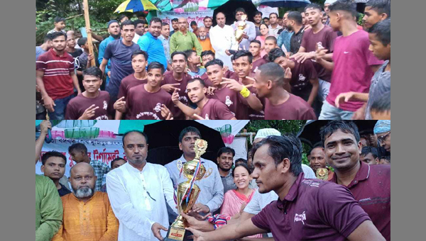 জৈন্তাপুরে বঙ্গবন্ধু-বঙ্গমাতা গোল্ডকাপের ফাইনাল সম্পন্ন