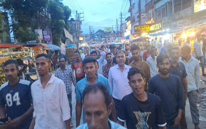 জগন্নাথপুরে বি/ক্ষোভ মি/ছিল ও প্র/তিবাদ সভা