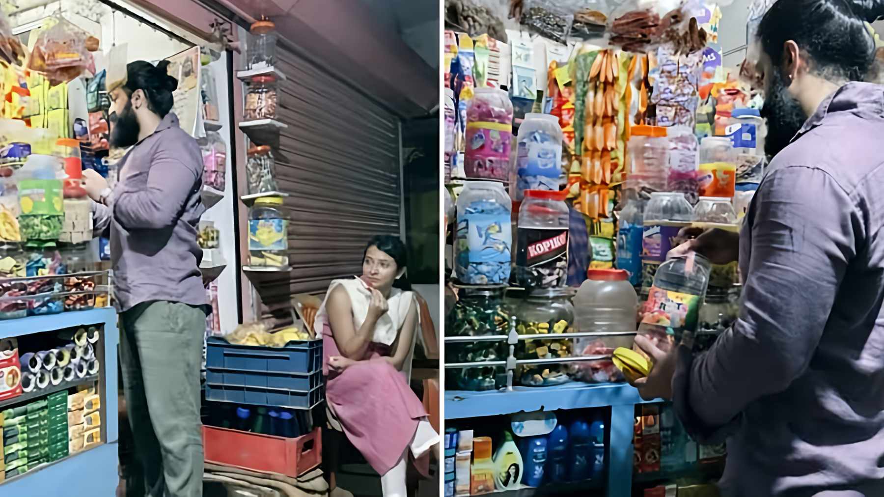 স্ত্রীকে নিয়ে মুদি দোকানে &lsquo;কেজিএফ&rsquo; সিনেমার নায়ক যশ 