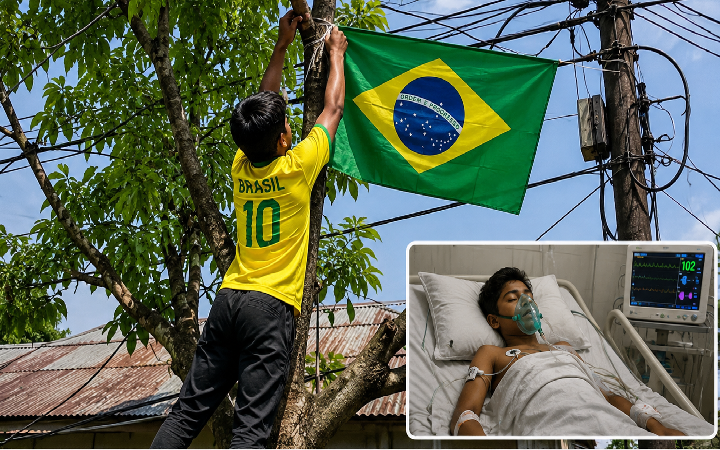ব্রাজিলের পতাকা টানাতে গিয়ে বিদ্যুৎস্পৃ*ষ্ট কিশোর, আ*ইসিইউতে ভর্তি