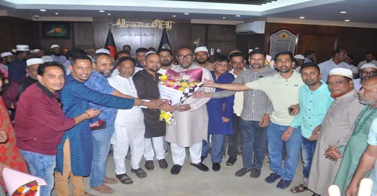 আব্দুল কাইয়ুম চৌধুরীকে সিসিক কন্ট্রাক্টর ওয়েলফেয়ার এসোসিয়েশনের শুভেচ্ছা
