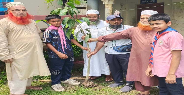 জগদীশপুর জে.সি হাইস্কুল এন্ড কলেজ স্কাউট গ্রুপের বৃক্ষরোপণ কর্মসূচি শুরু, প্রথম দিনেই রোপণ ৩ শতাধিক ফলদ চারা