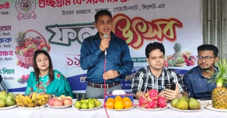 জাফলং গুচ্ছগ্রাম বেসরকারি প্রাথমিক বিদ্যালয়ে ফল উৎসব ও সাংস্কৃতিক অনুষ্ঠান