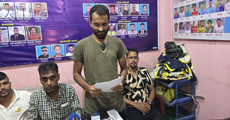 জেলা প্রশাসক গোল্ডকাপে নিয়মভঙ্গের অভিযোগ, ওসমানীনগর ফুটবল দলের সংবাদ সম্মেলন