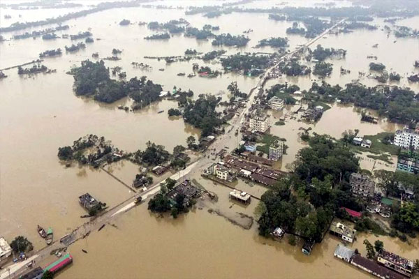 সিলেটে বন্যার পদধ্বনি