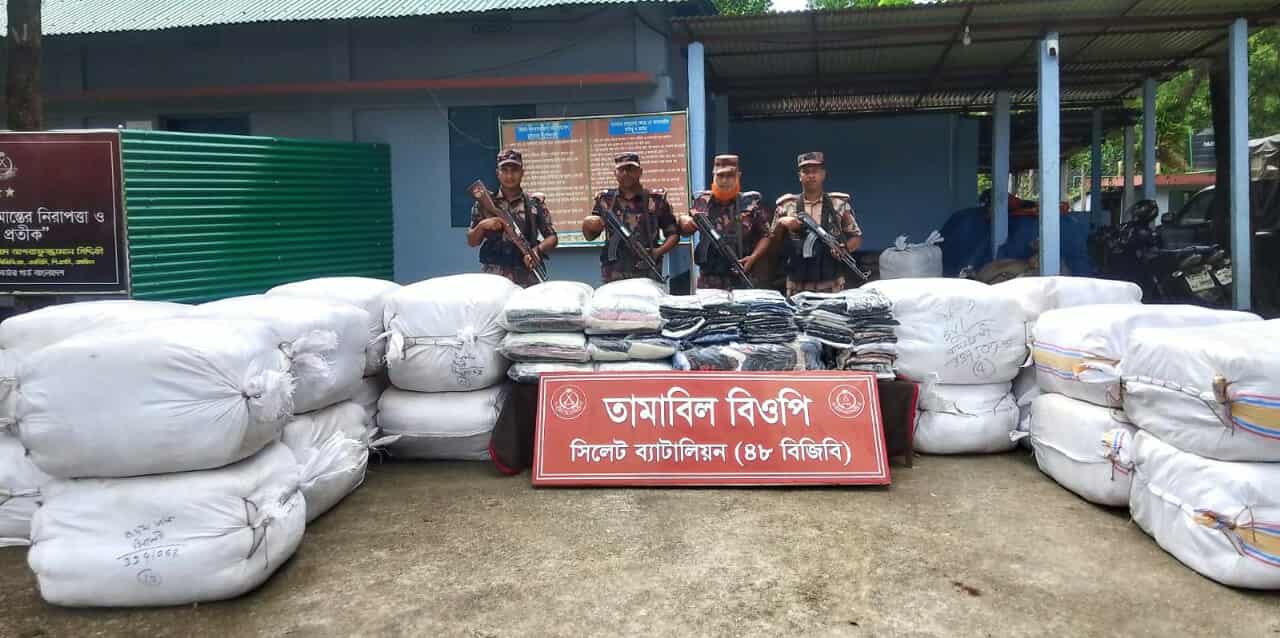 সিলেটে দুই কোটি টাকার চো*রাই পণ্য জ*ব্দ