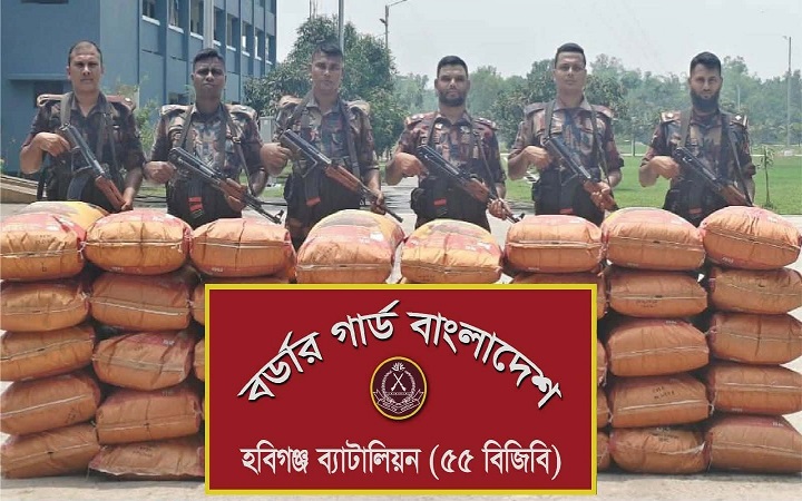 মাধবপুরে  ১ কোটি ৩৪ লাখ টাকার ভা*রতীয় জিরা জ*ব্দ
