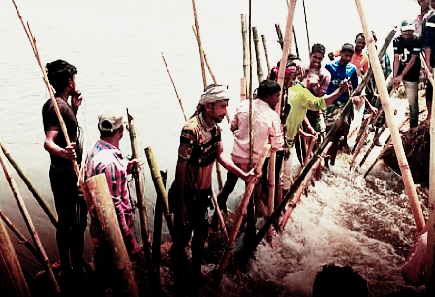 চার ঘণ্টার লড়াইয়ে বাঁধ রক্ষা, ততক্ষণে তলিয়ে গেল দেখার হাওরের ফসল