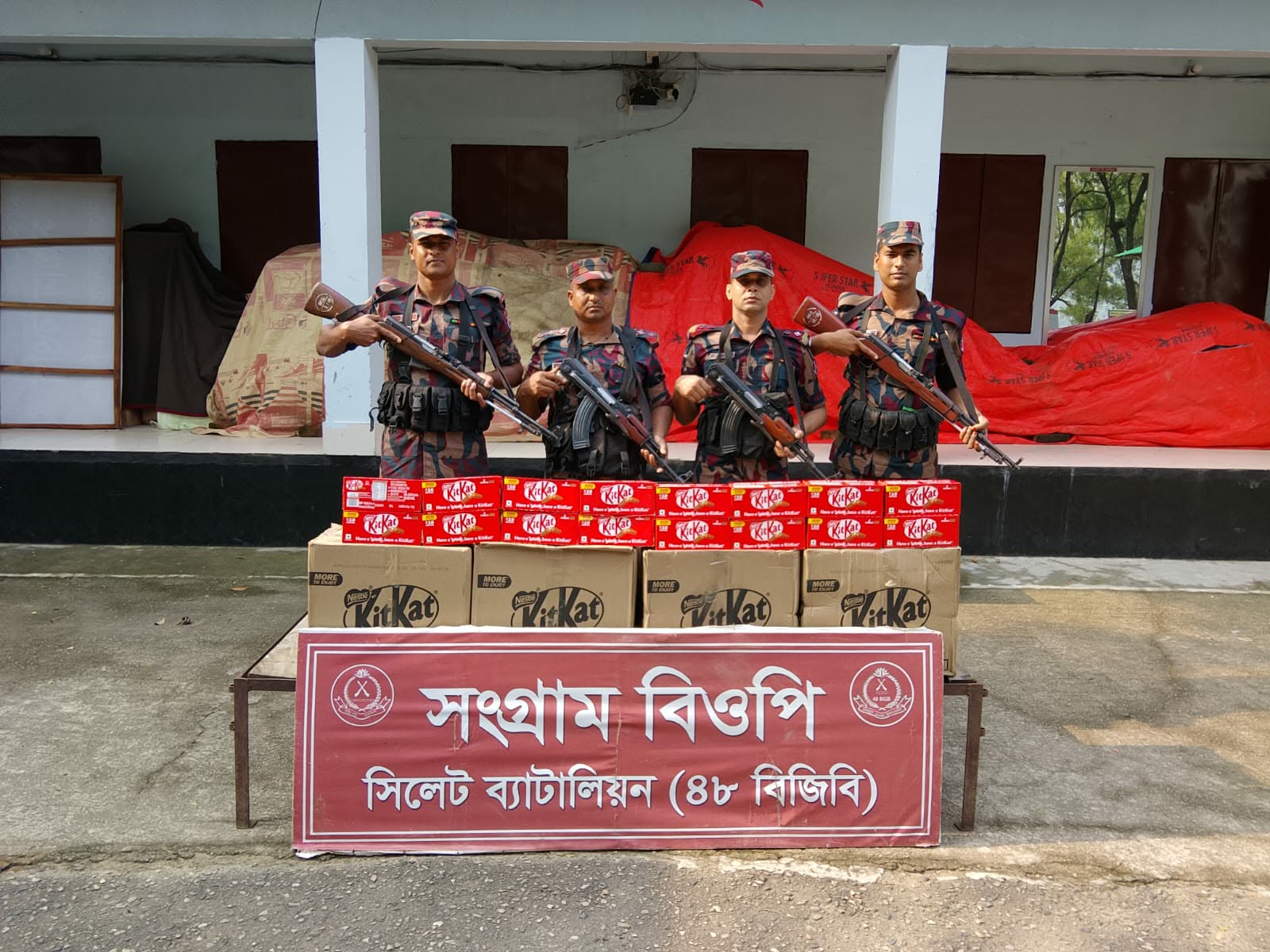 সিলেট সী*মান্তে ৫০ লাখ টাকার চো*রাই পণ্য জব্দ