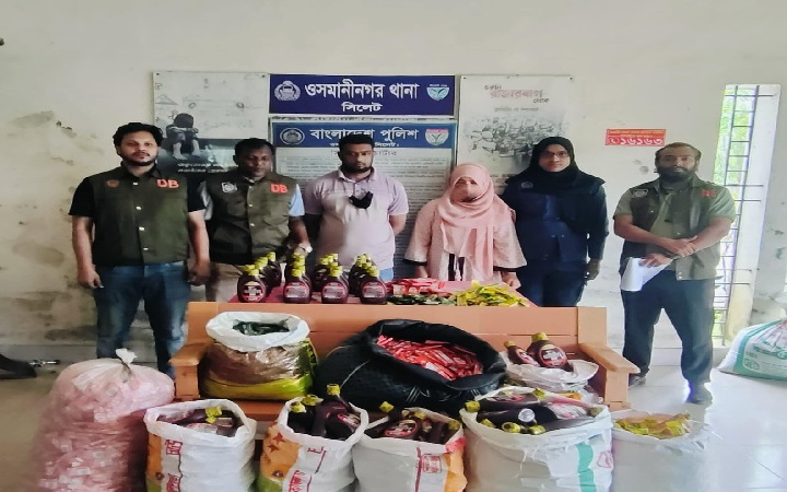 ওসমানীনগরে ভা*রতীয় চকলেটসহ চো*রাই পণ্য জ*ব্দ, আট*ক ২