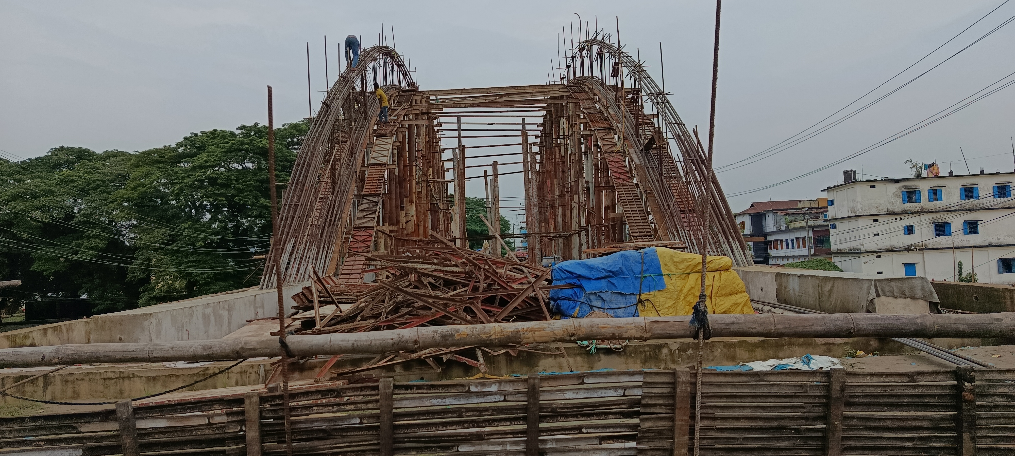 জগন্নাথপুরে আর্চ সেতুর কাজে ধীরগতি, ক্ষো*ভ