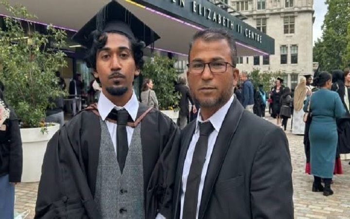 লন্ডনের গোল্ডস্মিথস বিশ্ববিদ্যালয় থেকে নৃবিজ্ঞানে গ্র্যাজুয়েশন করলেন  নাঈম