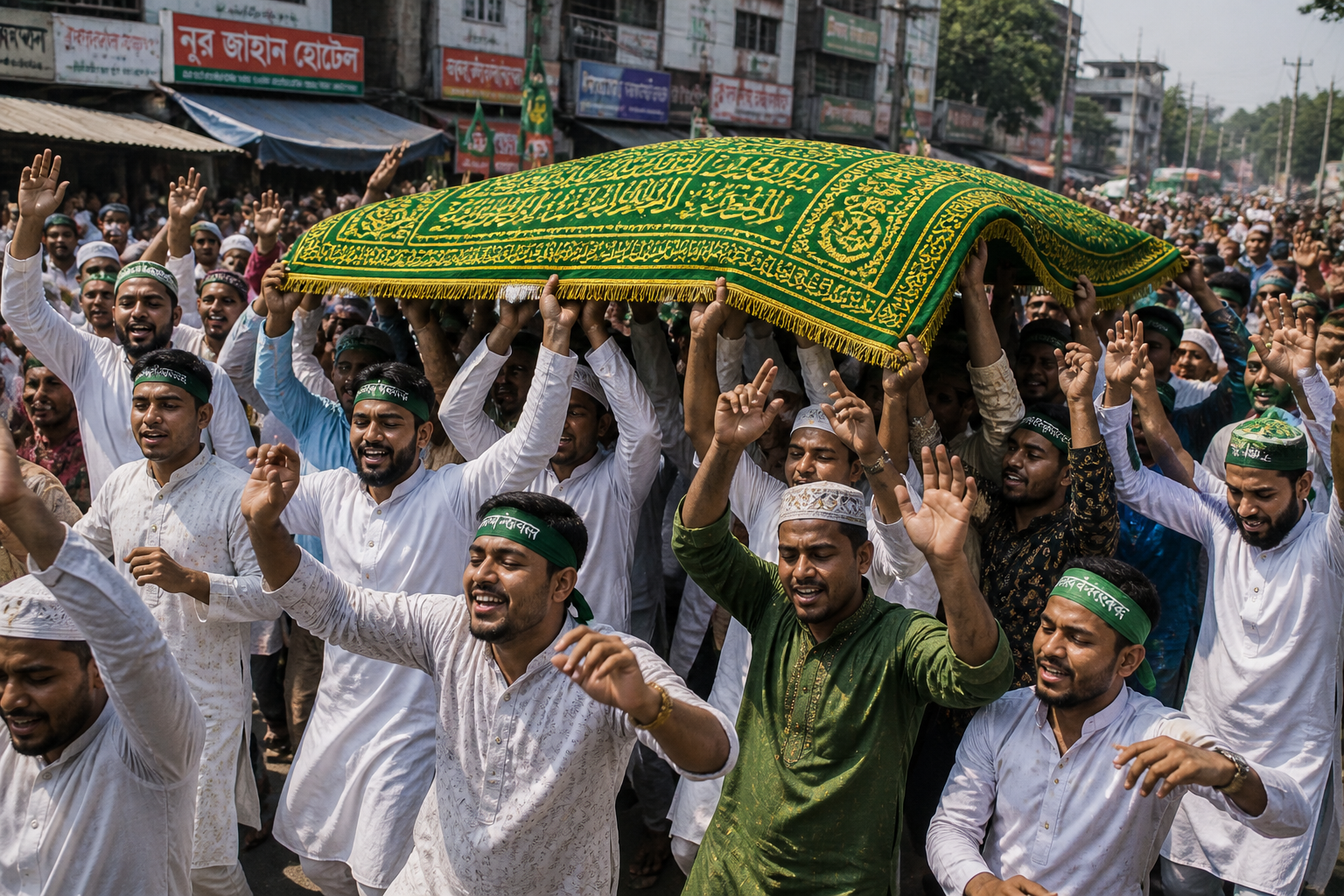 ঢোল-বাদ্য বাজিয়ে নেচেগেয়ে মাজারের ভেতরে প্রবেশ করা যাবে না