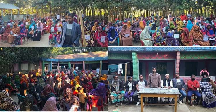 গোয়াইনঘাট লেংগুড়া গ্রামে ধানের শীষের সমর্থনে মহিলা সমাবেশ ও লিফলেট বিতরণ