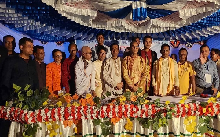 জগন্নাথপুরে উপজেলা ও পৌর  পূজা উদযাপন পরিষদের সন্মেলন অনুষ্ঠিত