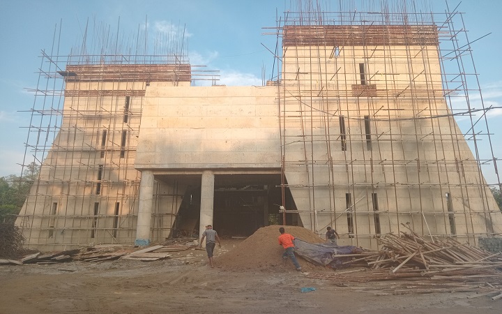 শাবির দুটি নতুন ভবনে  ব্যবহার হচ্ছে নিম্নমানের  নির্মাণসামগ্রী
