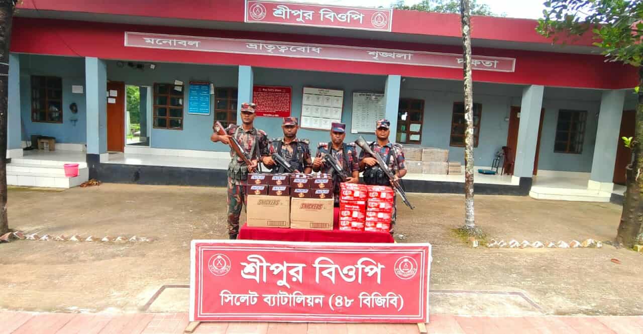 সিলেট ও সুনামগঞ্জে সোয়া ৩ কোটি টাকার চো*রাই পণ্য জ*ব্দ