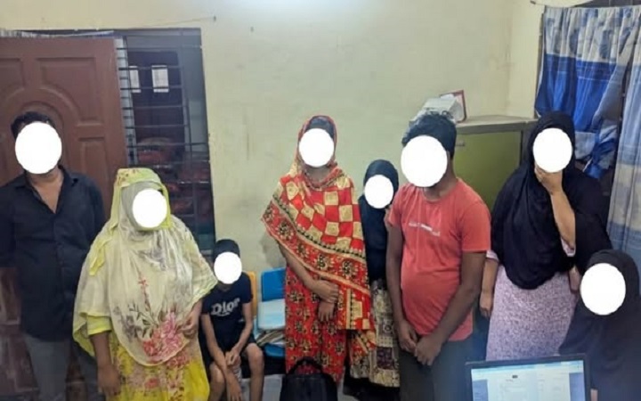 জৈন্তাপুরে ভারতে অ/বৈধ প্রবেশের সময় নারী-শিশুসহ আ/টক ৮