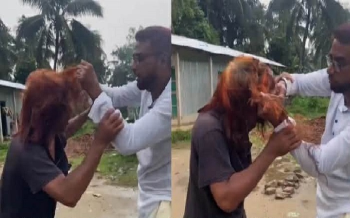 সুনামগঞ্জে কনটেন্ট ক্রিয়েটরকে মা/রধর করে চুল কে/টে দেওয়ার অ/ভিযোগ