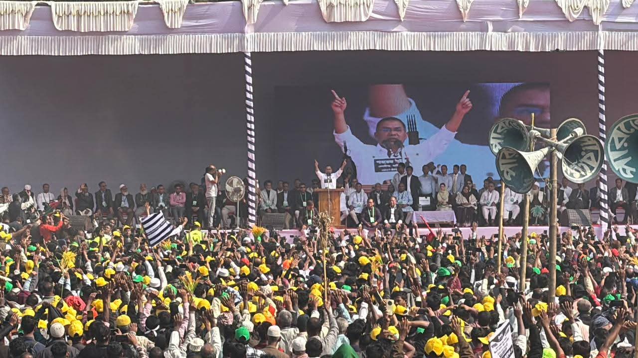 একটি মহল ব্যালট ডা*কাতির ষ*ড়যন্ত্র করছে: সিলেটে তারেক রহমান