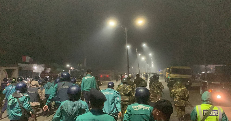 সিলেটে মধ্যরাতে তিন গ্রামের সংঘ*র্ষে পুলিশসহ আ*হত ১৫