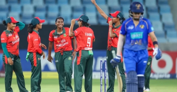 আমিরাতকে ৩৪ রানে হারিয়ে সেমিফাইনাল নিশ্চিত বাংলাদেশের