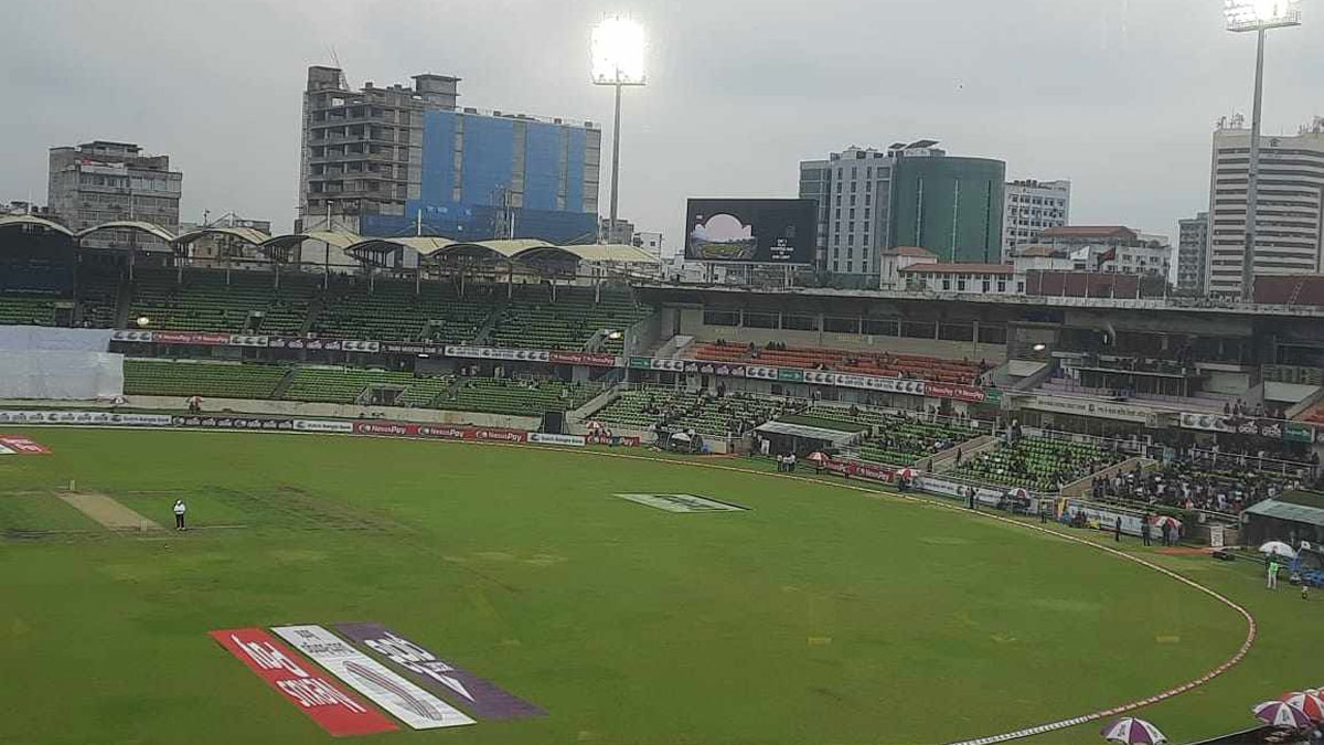 আলোক স্বল্পতায় বন্ধ বাংলাদেশ-নিউজিল্যান্ডের খেলা