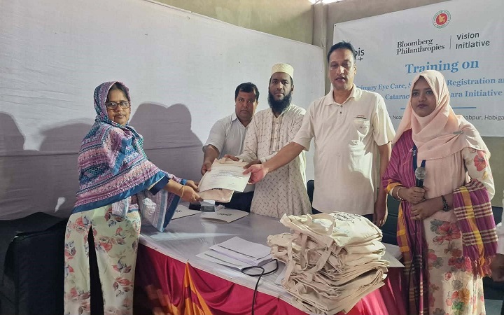 মাধবপুরে  চক্ষু চিকিৎসা প্রশিক্ষণ কর্মশালা