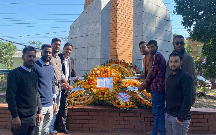 মহান বিজয় দিবসে বিএমএসএফ গোলাপগঞ্জ উপজেলা শাখার শ্রদ্ধাঞ্জলি