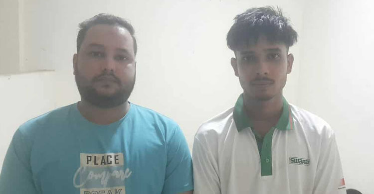 গোয়াইনঘাটে শেখ হাসিনার জন্মদিনে খাদ্য সামগ্রী বিতরণ করে দুই ছাত্রলীগ নেতা গ্রে ফ তা র