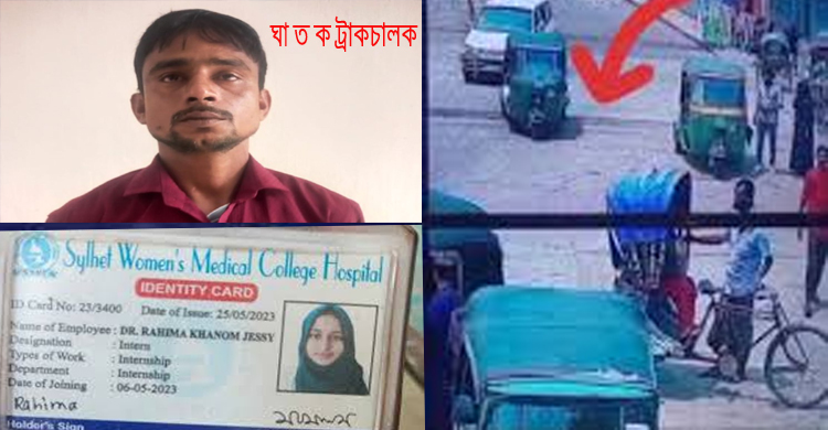 সিলেটে ট্রাক চা পা য় চিকিৎসক জেসির মৃ ত্যু : সেই চালক গ্রে ফ তা র