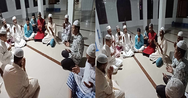 বড়লেখায় ফিলিস্তিনিদের জন্য দোয়া মাহফিল