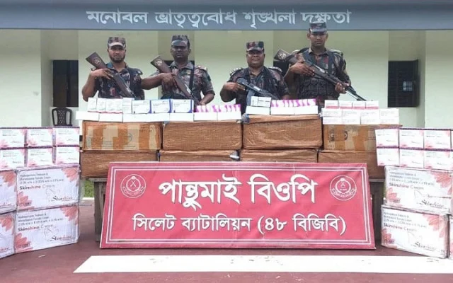 সিলেট ও সুনামগঞ্জে ৪ কোটি টাকার চো*রাই পণ্য জ*ব্দ