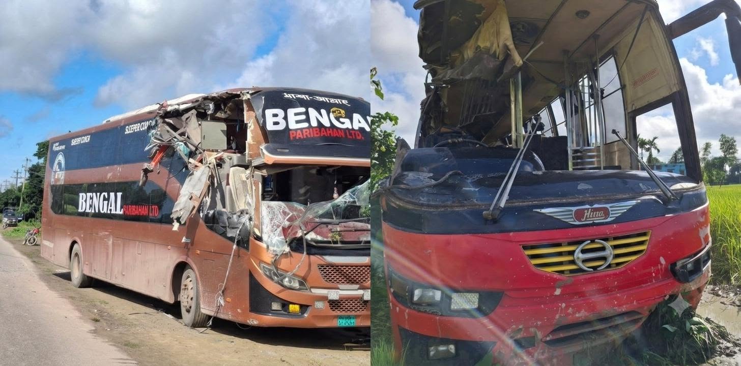 ওসমানীনগরে দুই বাসের সং'ঘর্ষে নি'হত ৮