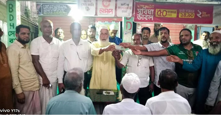 জাঙ্গাইল বীরকুলি প্রবাসী ঐক্য পরিষদের পক্ষ থেকে নগদ ৩ লক্ষ টাকা সহযোগিতা