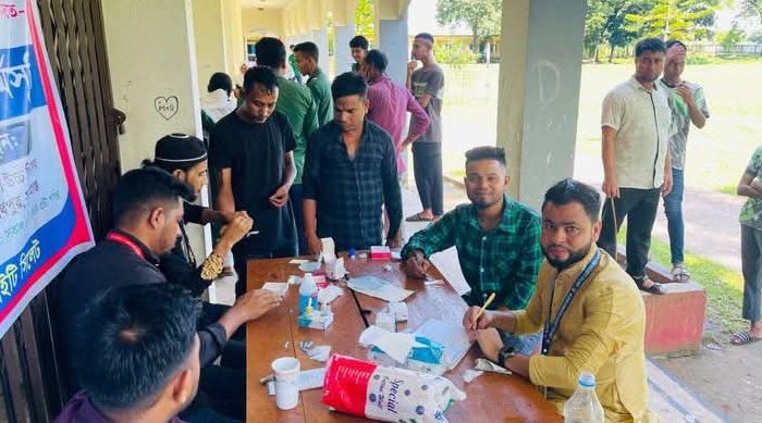 জগন্নাথপুরে রক্তের গ্রুপ নির্ণয় ক্যাম্পেইন সম্পন্ন