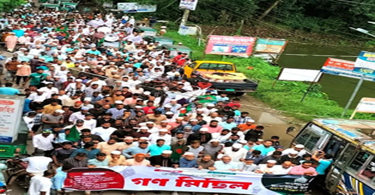 বিশ্বনাথে জামায়াতের গণ মিছিল ও সমাবেশ