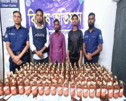 ছাতকে ভারতীয় মদসহ দুই যুবক আটক