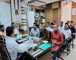 শান্তিগঞ্জ প্রেসক্লাব নেতৃবৃন্দের সাথে নবাগত ইউএনও’র মতবিনিময়