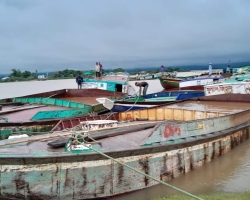 কোম্পানীগঞ্জে অবৈধভাবে বালু উত্তোলন, ১ লাখ ৩০ হাজার টাকা জরিমানা