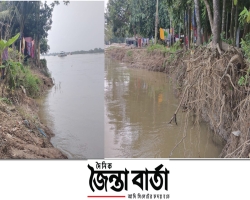 দোয়ারাবাজারে সুরমানদী ভাঙনে বিলীন কাঞ্চনপুর ও হরিপুর
