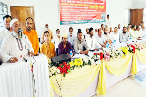 সিলেট বিভাগীয় পরিবহন মালিক শ্রমিক ঐক্য পরিষদের প্রতিবাদ সভা