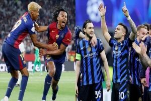 চ্যাম্পিয়ন্স লিগ : আজ ফাইনালে যাওয়ার ‘যু*দ্ধ’ বার্সা-ইন্টারের