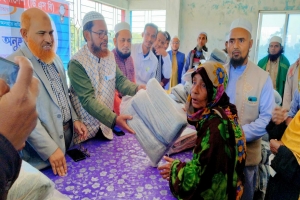 চুনারুঘাটে ডক্টর্স সোসাইটি অব বাংলাদেশের আয়োজনে শীত বস্ত্র বিতরণ 