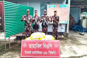 সিলেটে ১ কোটি ২০ লক্ষ টাকার চো*রাই পণ্য জ*ব্দ