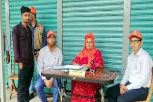 সিলেটে যানবাহনের বিরুদ্ধে বি আর টি এর অ ভি যান