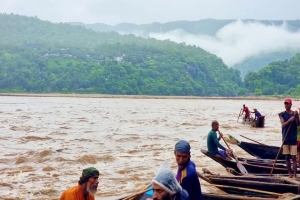 গোয়াইনঘাটে মুষলধারে বৃষ্টি, বেড়েছে নদ-নদীর পানি